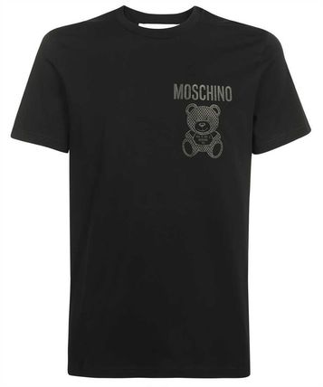 Moschino ロコフリントクルネックTシャツ A07010241 1001 JAPAN Moschino(モスキーノ) Tシャツ・カットソー(メンズ