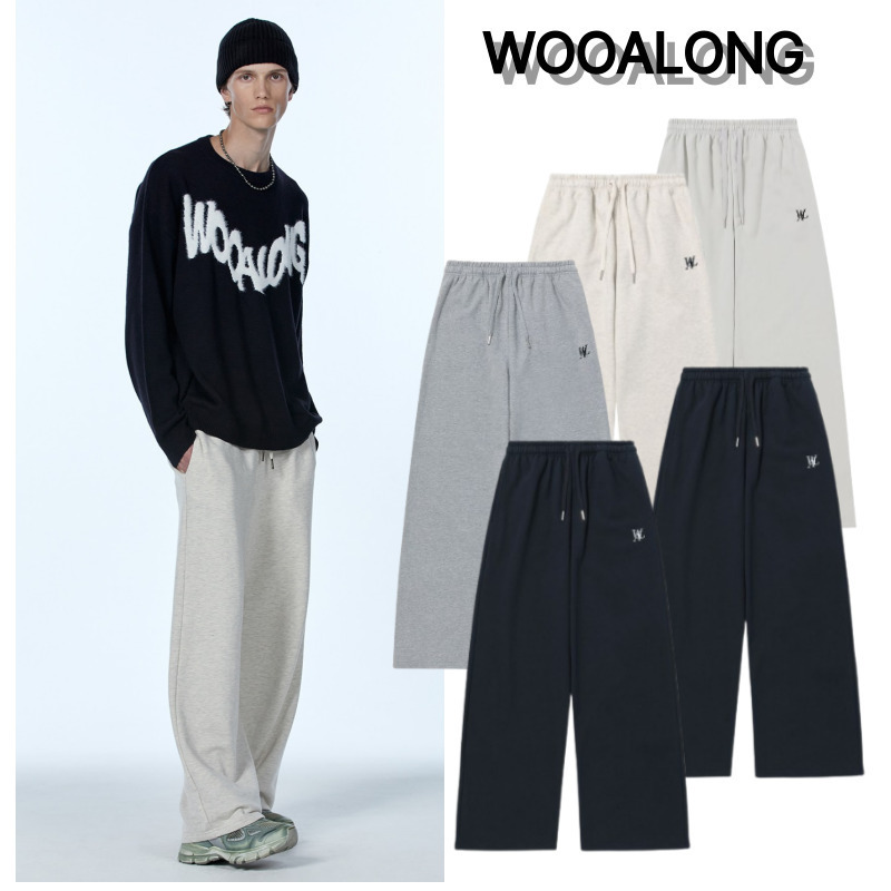 パンツ・ボトムスその他 [WOOALONG] Signature relax wide pants 5color