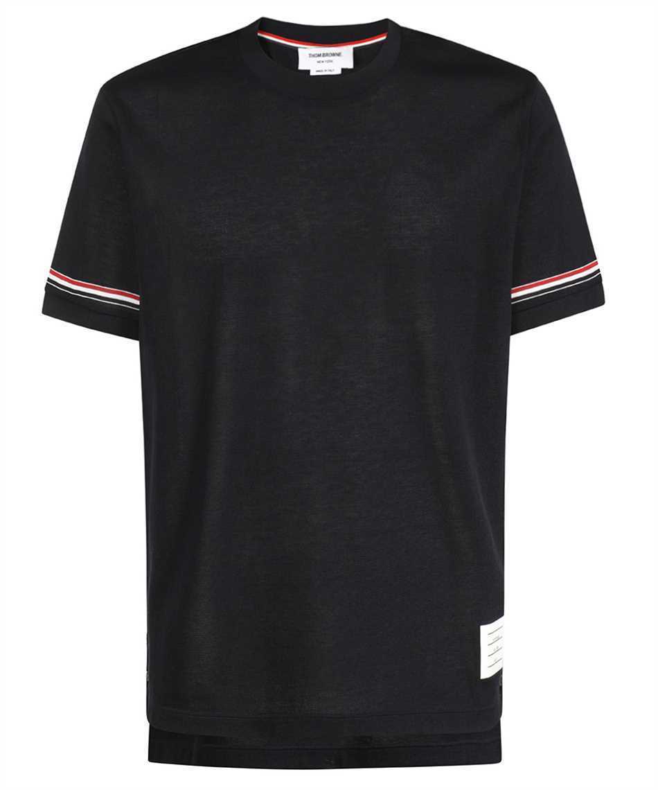 Tシャツ・カットソー Thom Browne MJS247A J0129 GROSGRAIN-LOOP T-shirt