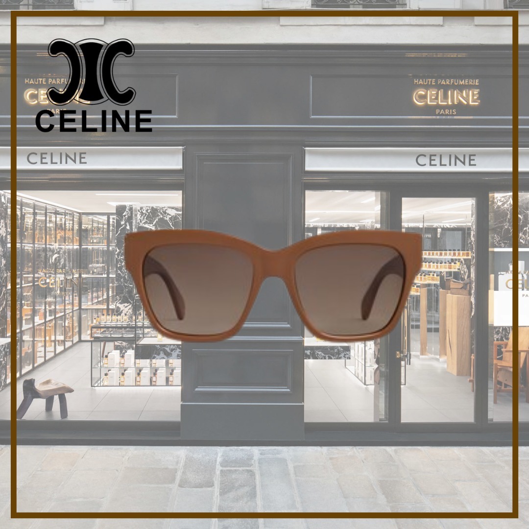【CELINE】トリオンフ 09 サングラス アセテート★キャメル