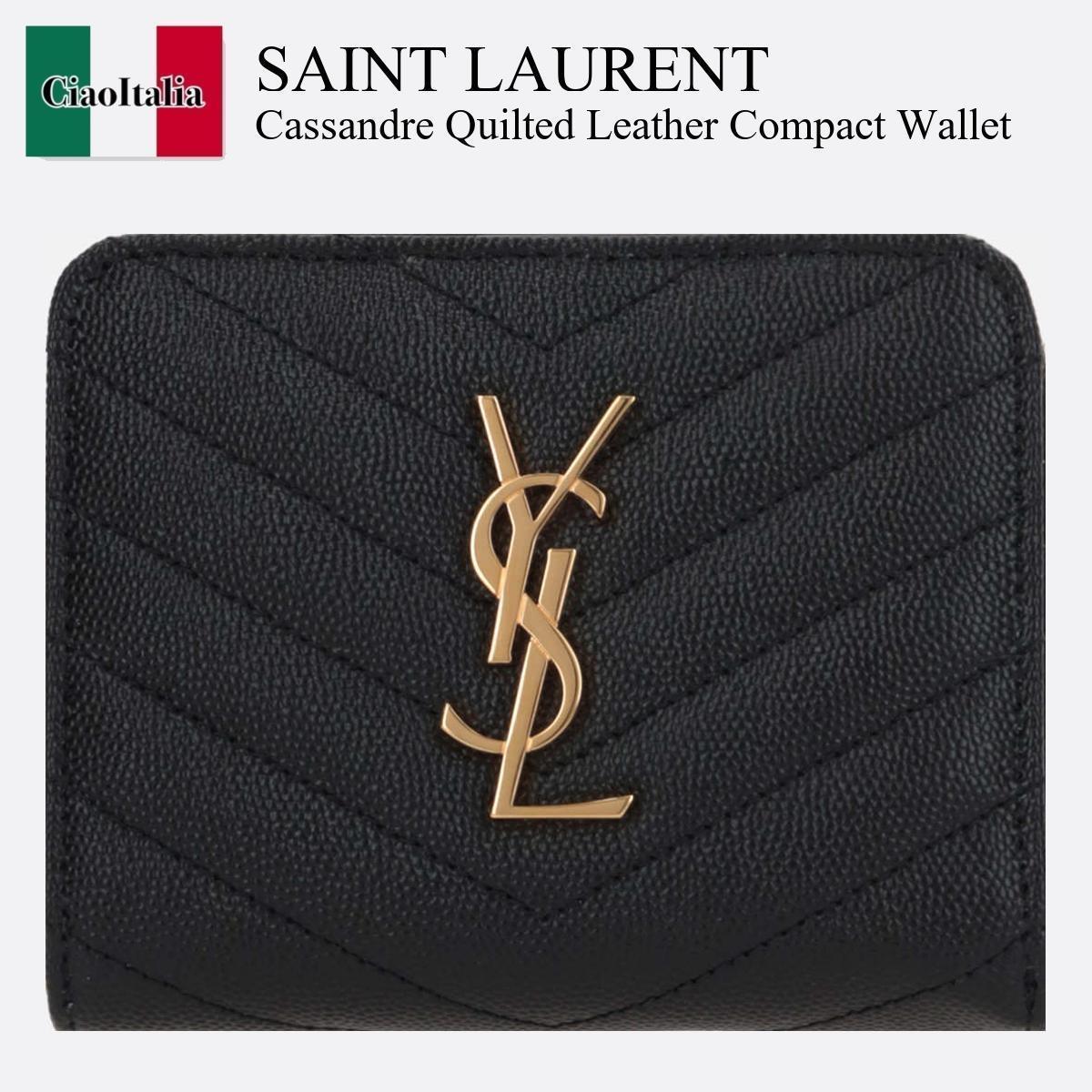 折りたたみ財布 Saint Laurent Portafoglio Cassandre In Pelle