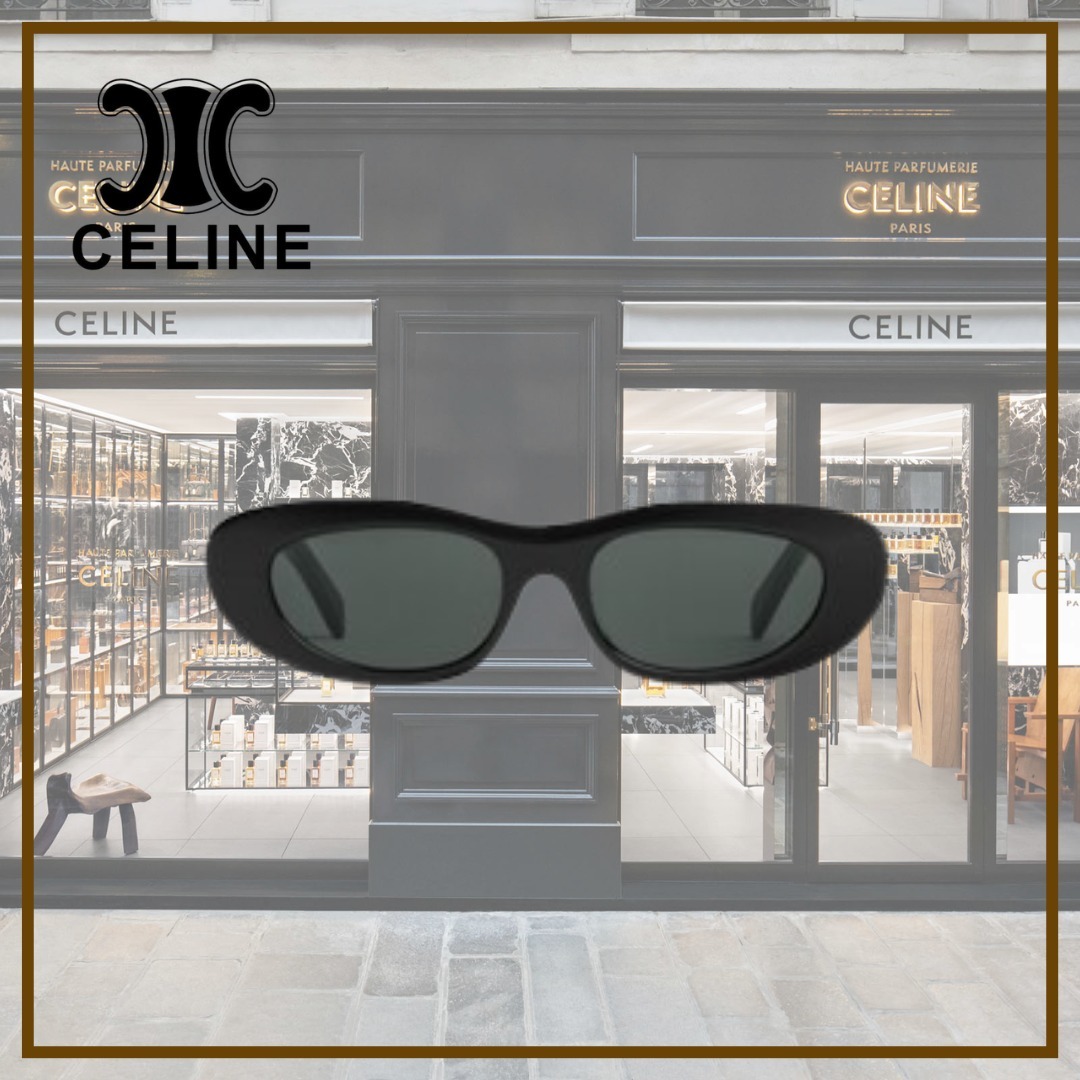 【CELINE】キャットアイ S310 サングラス アセテート★ブラック