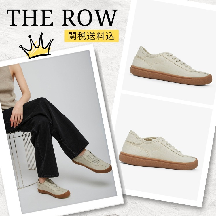 THE ROW(ザ・ロウ) ビスコースとリネンキャンバス製のスニーカー