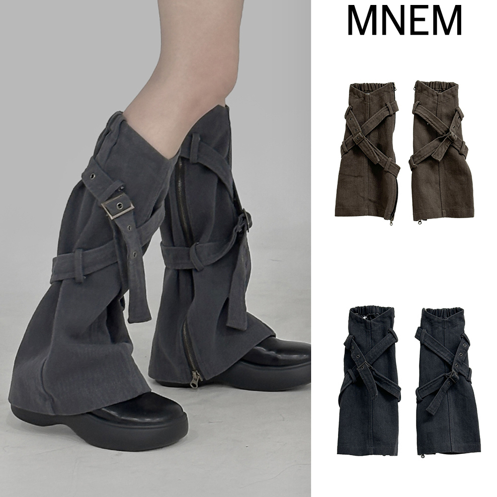 【mnem】Belt Washing Leg Warmer