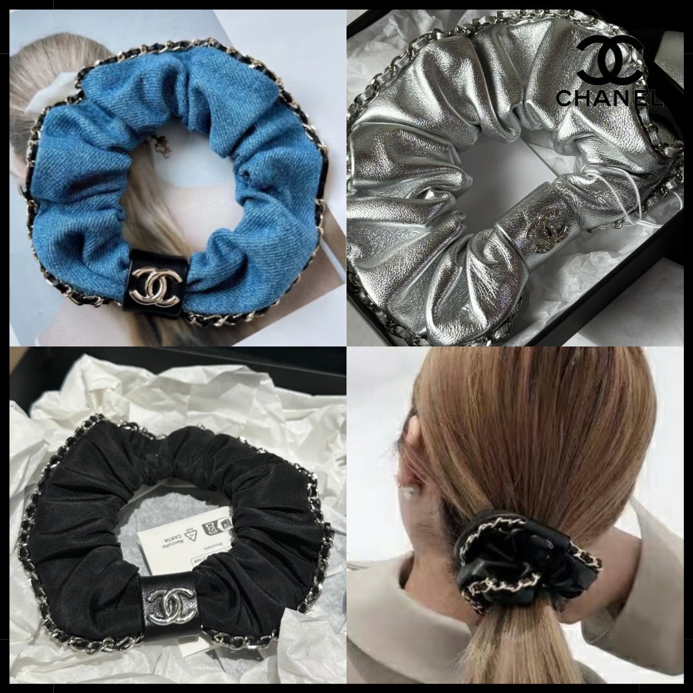 【デニムで可愛さアップ♪】CHANEL シュシュ 25P CCロゴ