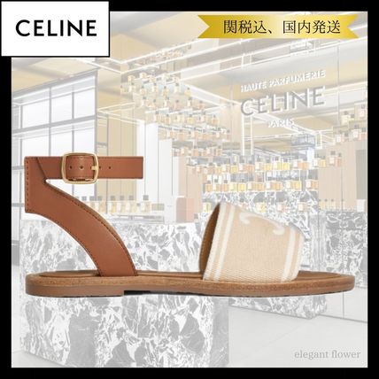 【VIP価格】CELINE ポリー ウェッジミュール カーフスキン ウエッジ CELINE(セリーヌ) サンダル・ミュール(レディース