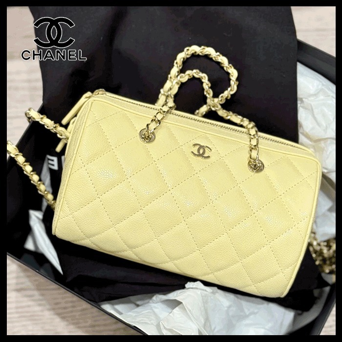 【ショルダーにもなる☆カラーも◎】CHANEL ミニボストンバッグ