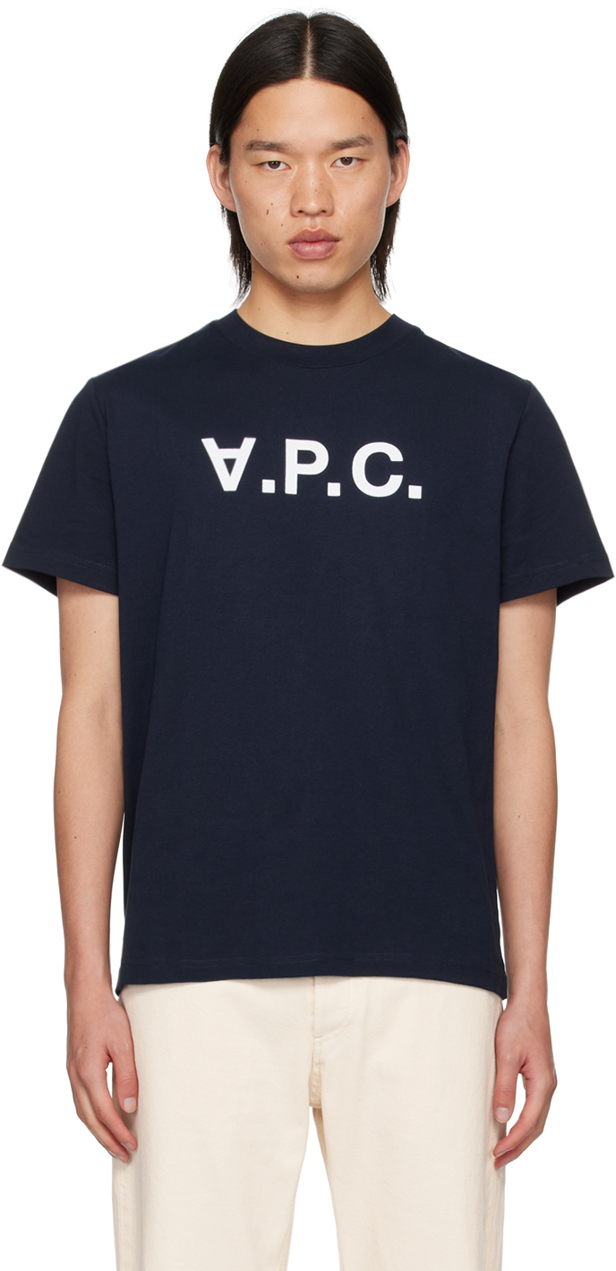 【関税込み】A.P.C. ネイビー Standard Grand V.P.C. Tシャツ