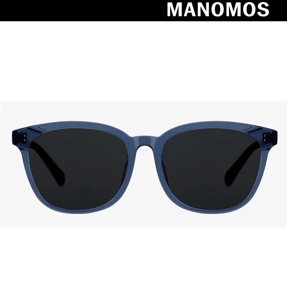 MANOMOS◆クラシックスクエアサングラス Navy