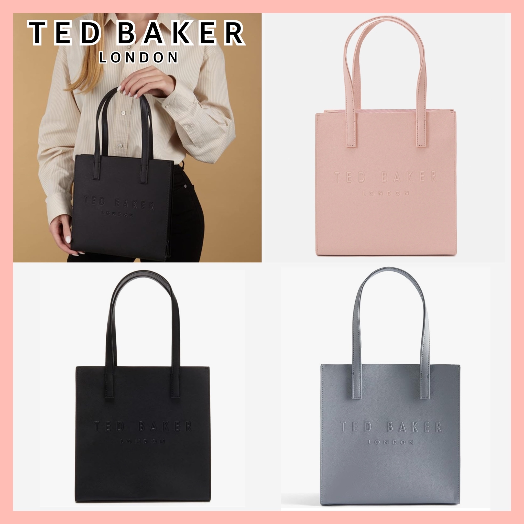 関税込 特価/完売前に【TED BAKER】SEACON ハンドバッグ《3色》