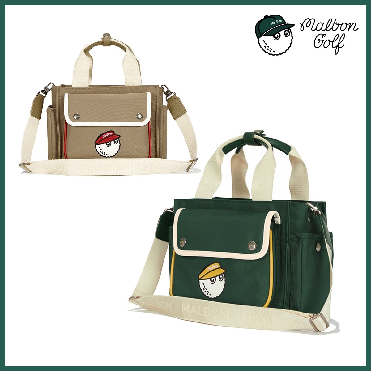 ★MALBON Golf★MULTI POCKET TOTE BAG★ゴルフ★2カラー