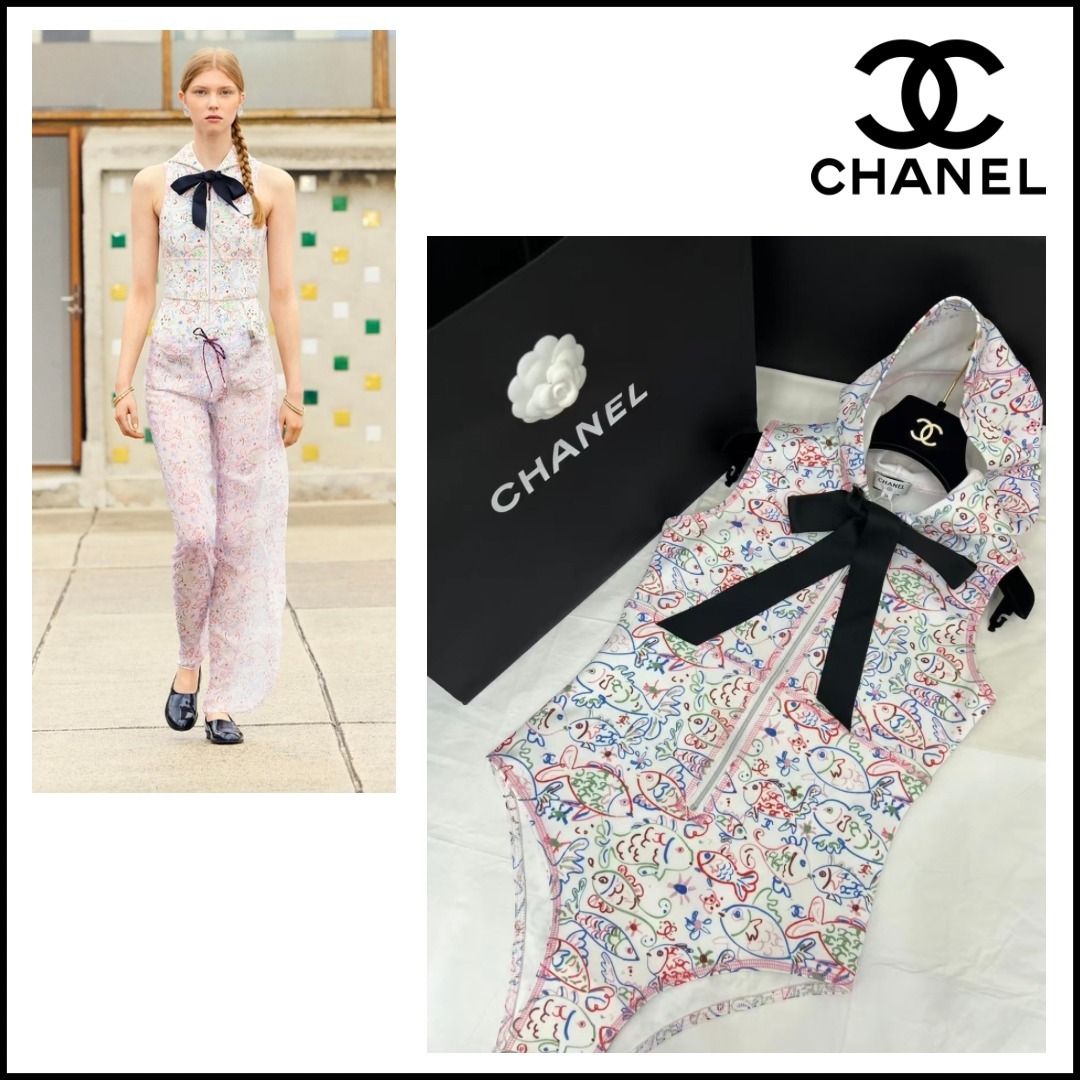 【注目度No.1】CHANEL（シャネル）水着 リボン