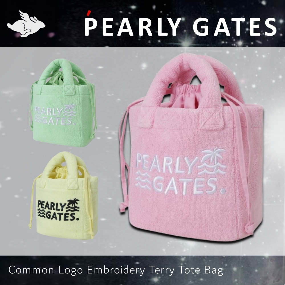 PEARLY GATES■共用ロゴ 刺繍 テリー トートバッグ
