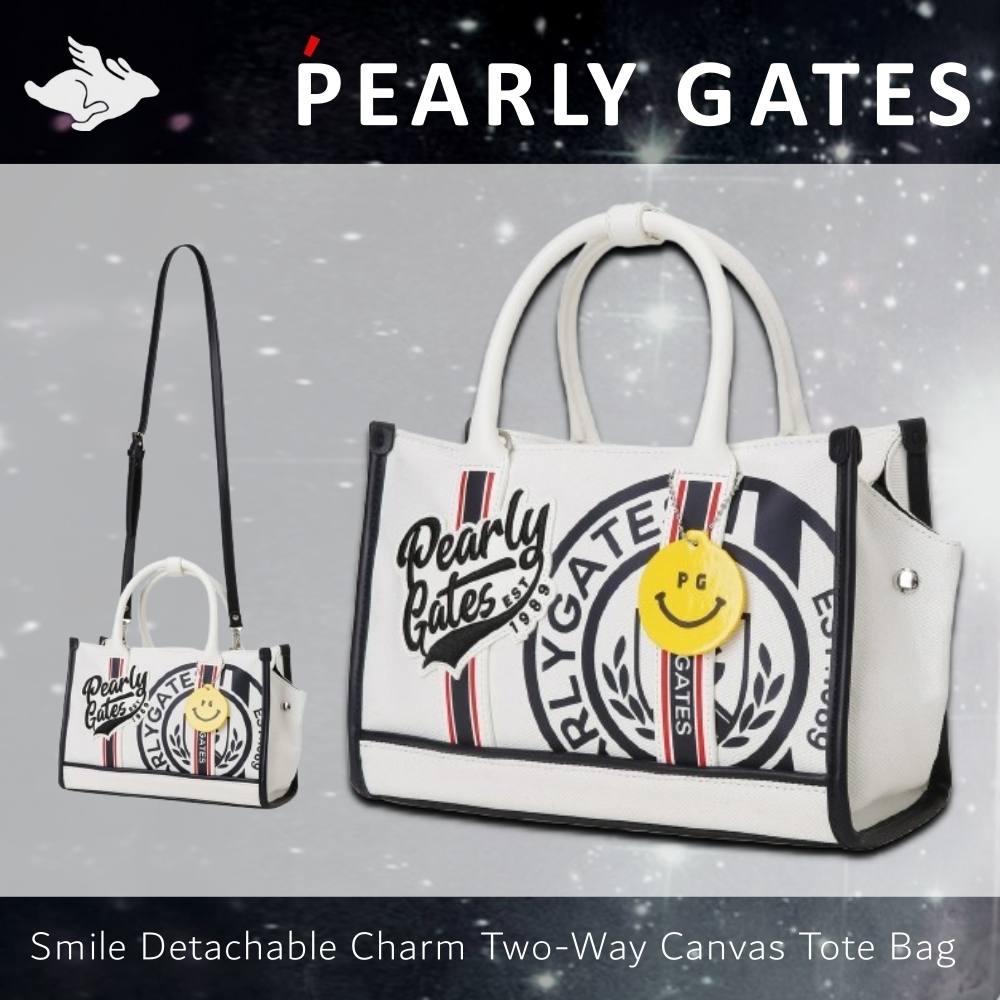 PEARLY GATES■スマイル着脱2wayキャンバストートバッグ