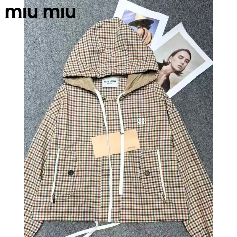 MiuMiu ミュウミュウ ブルゾンジャケット ヴィシーチェック