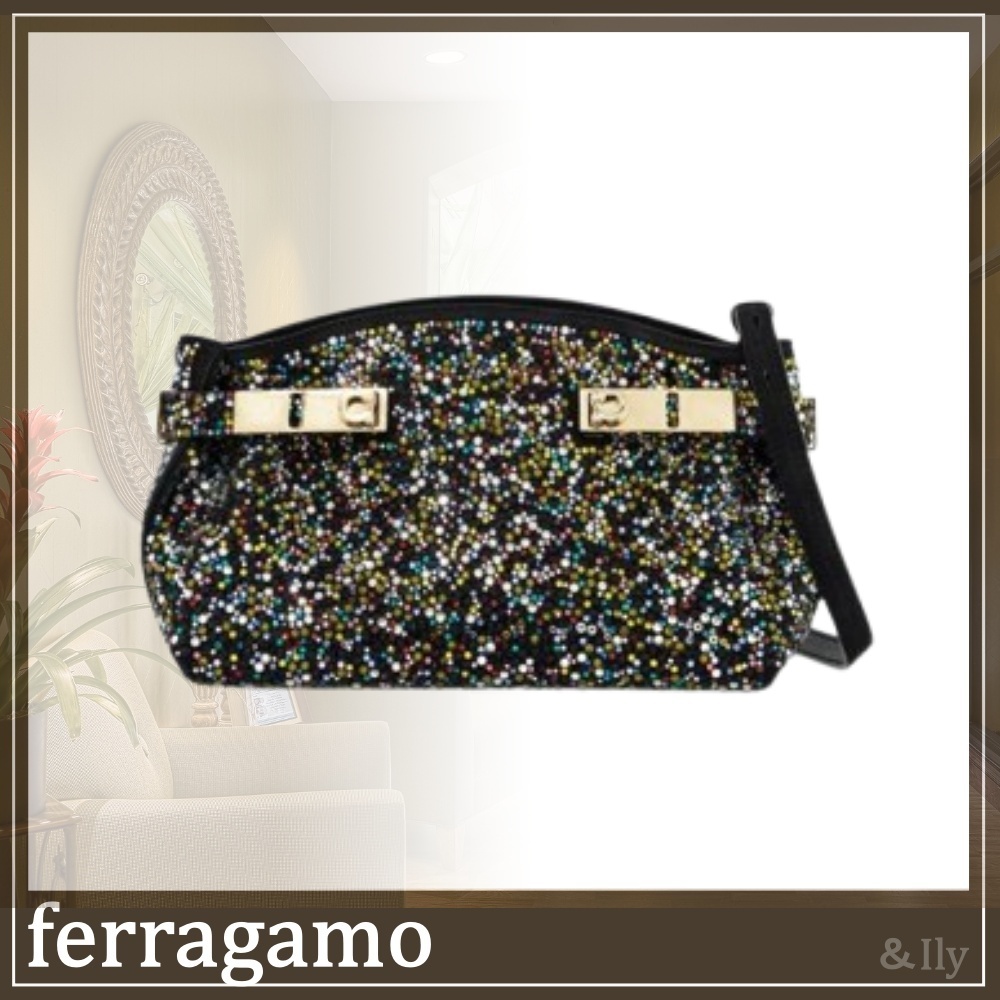 【送関込】ferragamo☆'crystal-embellished