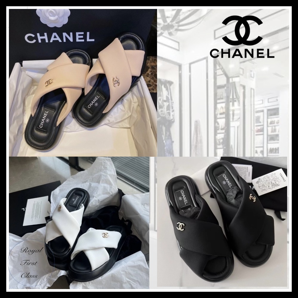 《簡単に履ける♪》CHANEL 厚底サンダル