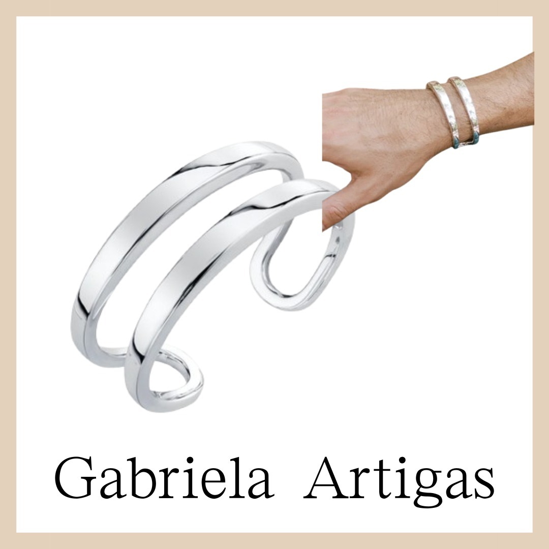 【Gabriela Artigas】Dual Beam Cuff in White Bronze