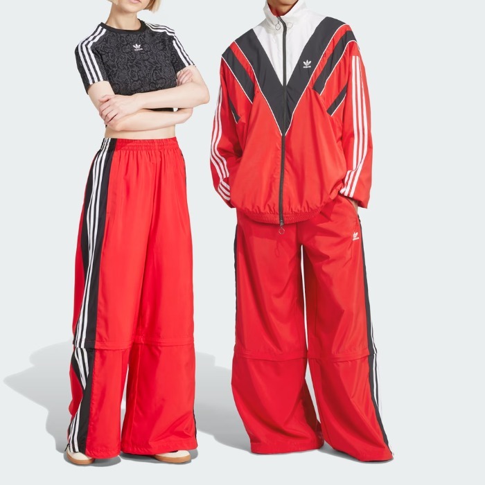 スタイリッシュ《Adidas》カットライン トラックパンツ 2WAY