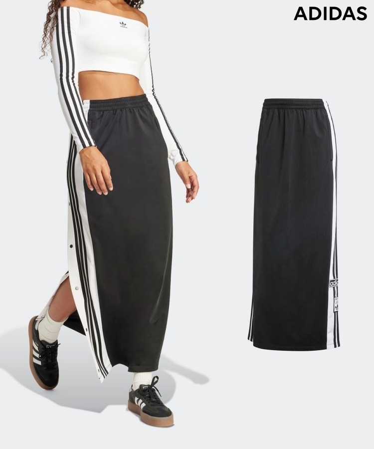 [ADIDAS] マキシスカート アディブレイク ブラック