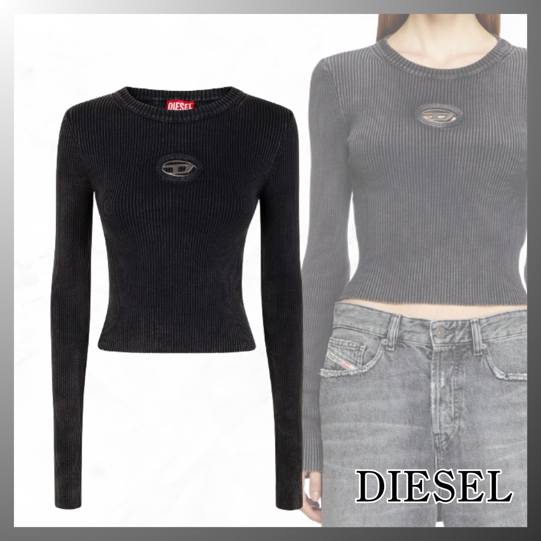 DIESEL◆ロゴ クルーネック トップス