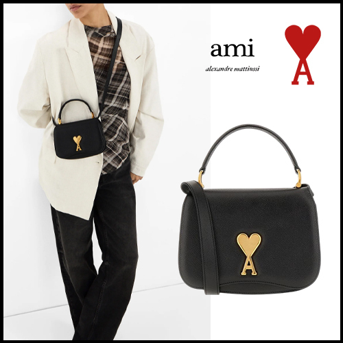 ★【AMI】 Mini Paris Paris Bag Black★