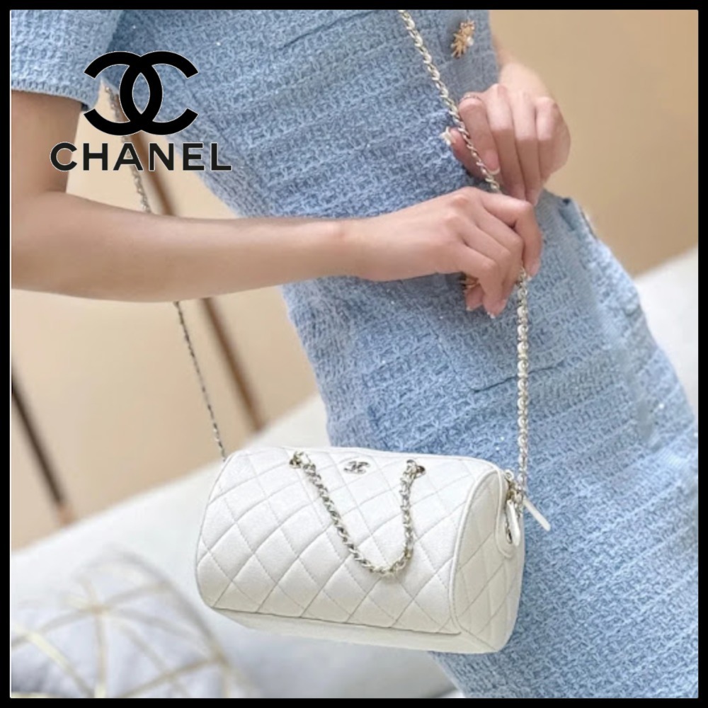 【サイズ感が可愛い♪】CHANEL  25P ボストンバッグ