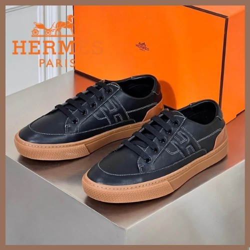 《HERMES》スニーカー ディープ ブラック 定番 メンズ