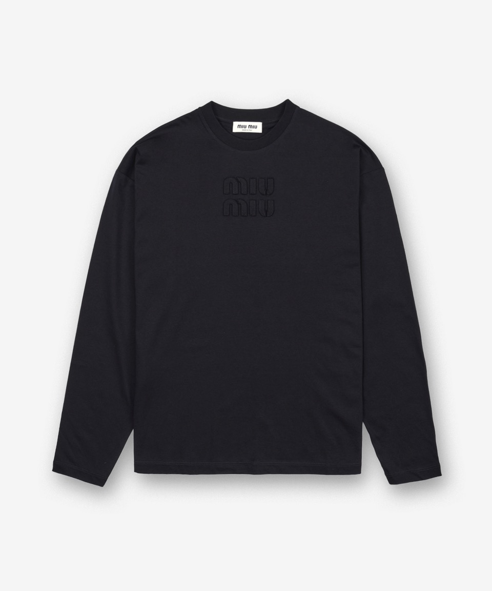 【MIU MIU-2024FW】 レディース Tシャツ - ブラック