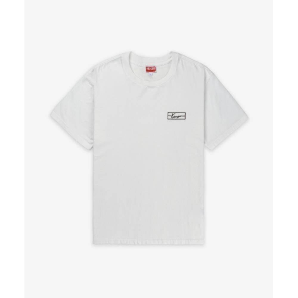 ★KENZO★ Kenzo Weave Slim Short Sleeve T-Shirt Off White FF