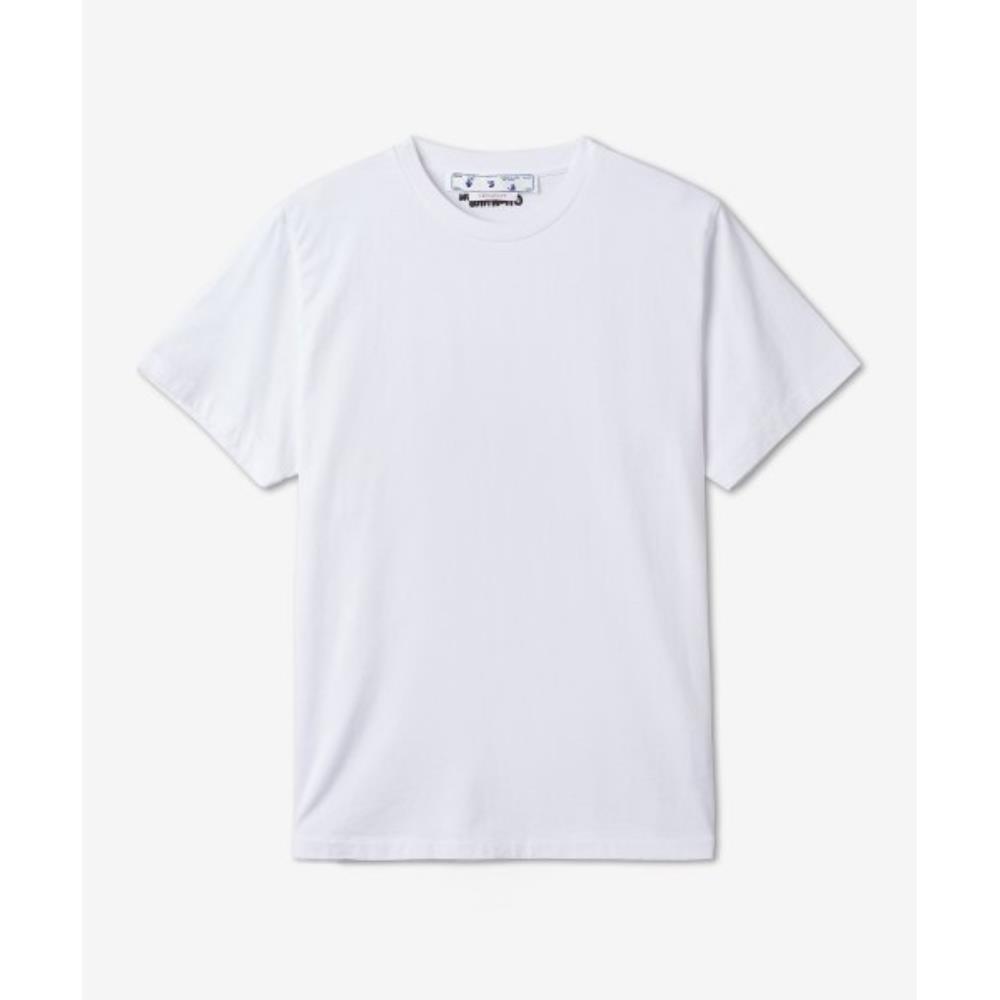 ★Off-White★ Basic Logo Print Short Sleeve T-Shirt White OM