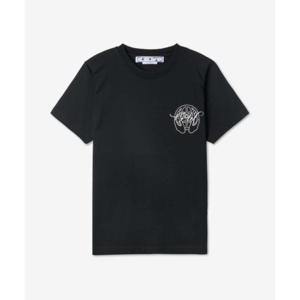 ★Off-White★ Logo Print T-Shirt Black OMAA027S23JER0071001