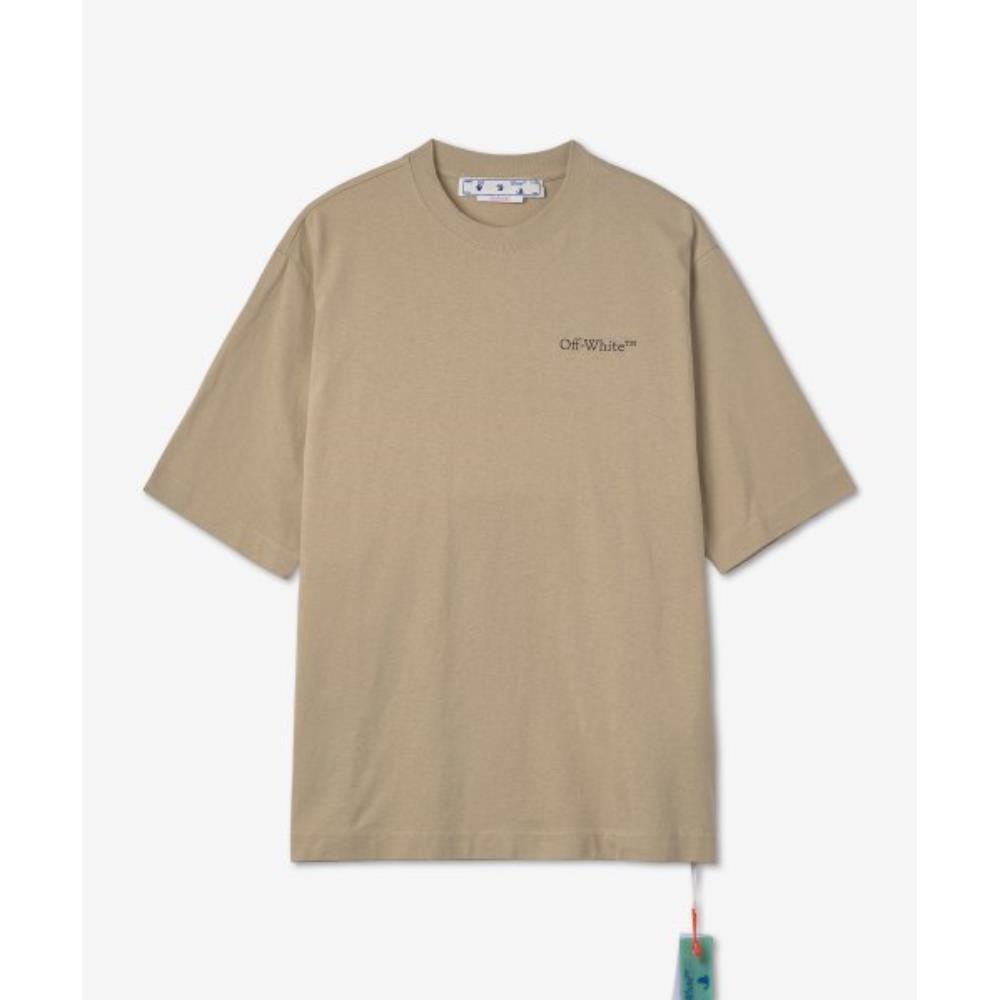 ★Off-White★ Caravaggio Print Short Sleeve T-Shirt Beige OM