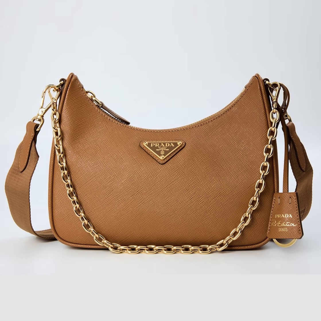 VIP価格◆PRADA◆サフィアーノレザー チェーン ミニバッグ