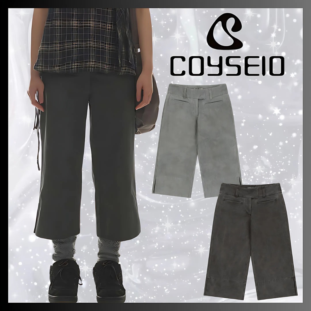 COYSEIO☆DOUBLE CAPRI PANTS(2color)