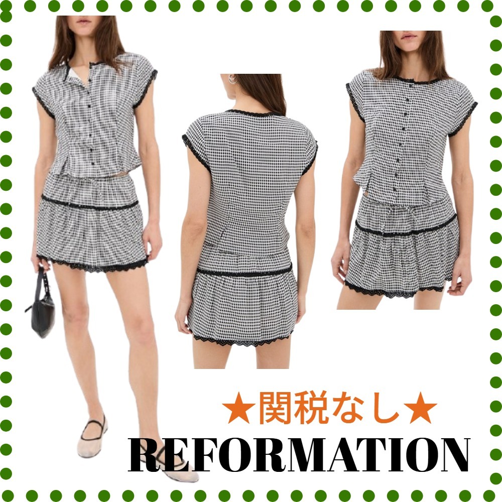 関税なし★REFORMATION★バレッタ 2ピースSET