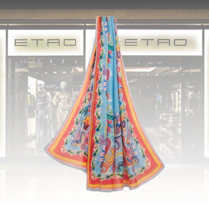 【★日本未入荷★】ETRO ☆ 多色花柄スカーフ