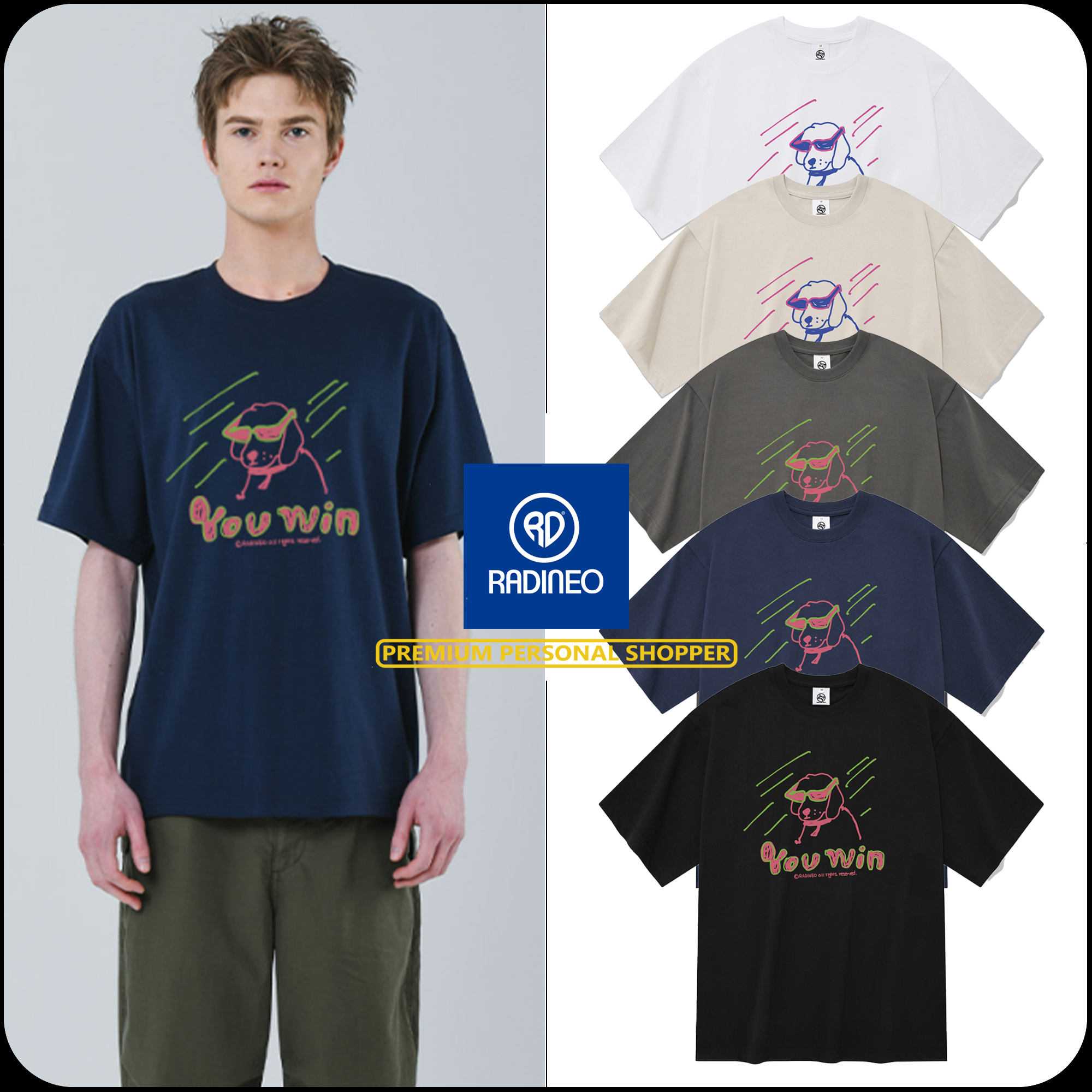 [RADINEO]★25SS★韓国人気★YOU WIN SHORT SLEEVE T-SHIRT