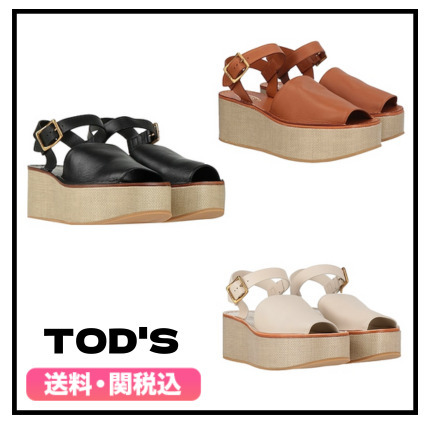 ★TOD'S★トッズ プラットフォーム サンダル 3カラー 送料関税込