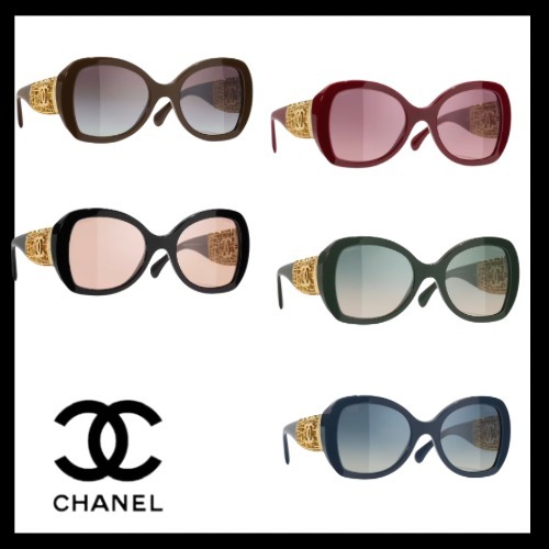 5色☆お洒落♪25C【CHANEL】バタフライ シェイプ アイウェア