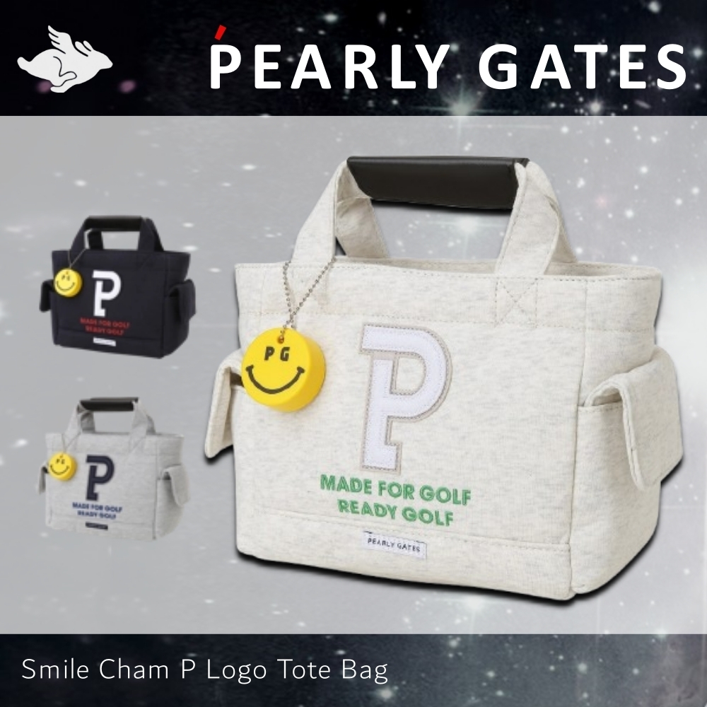 PEARLY GATES■共用スマイルチャームPロゴトートバッグ