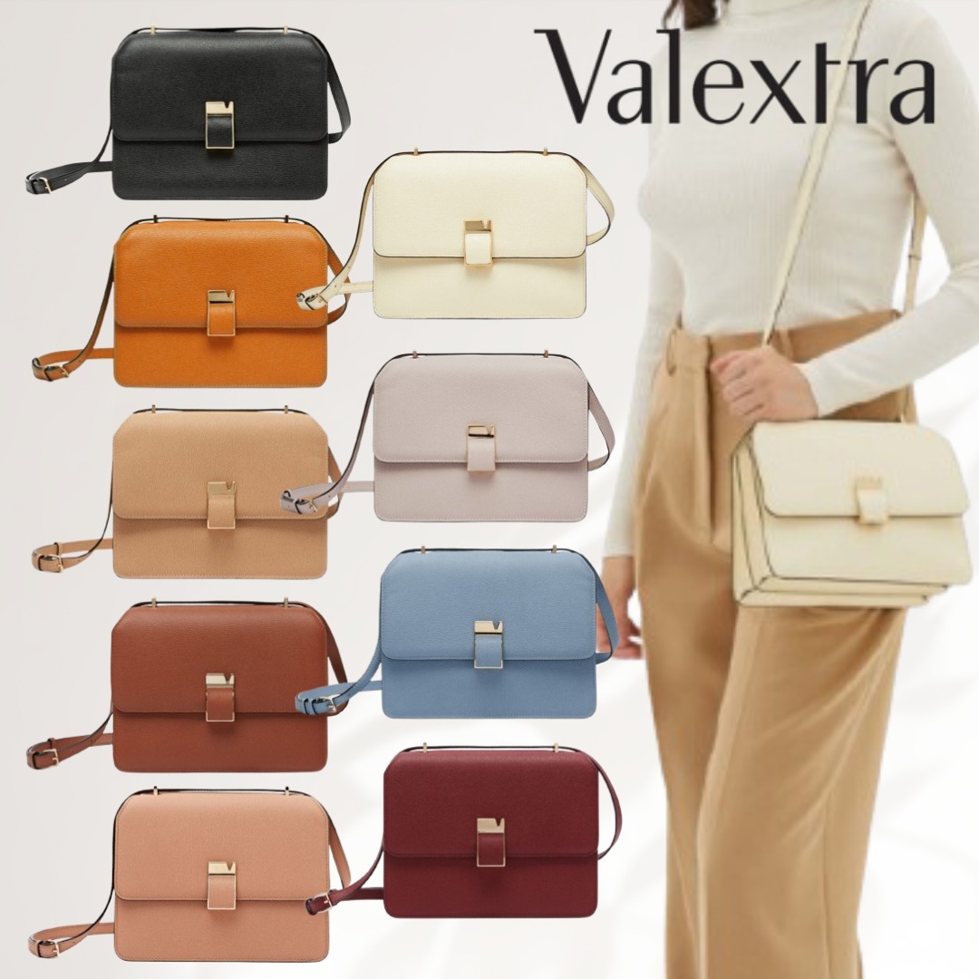 【Valextra】ノロ メディア ショルダーバッグ