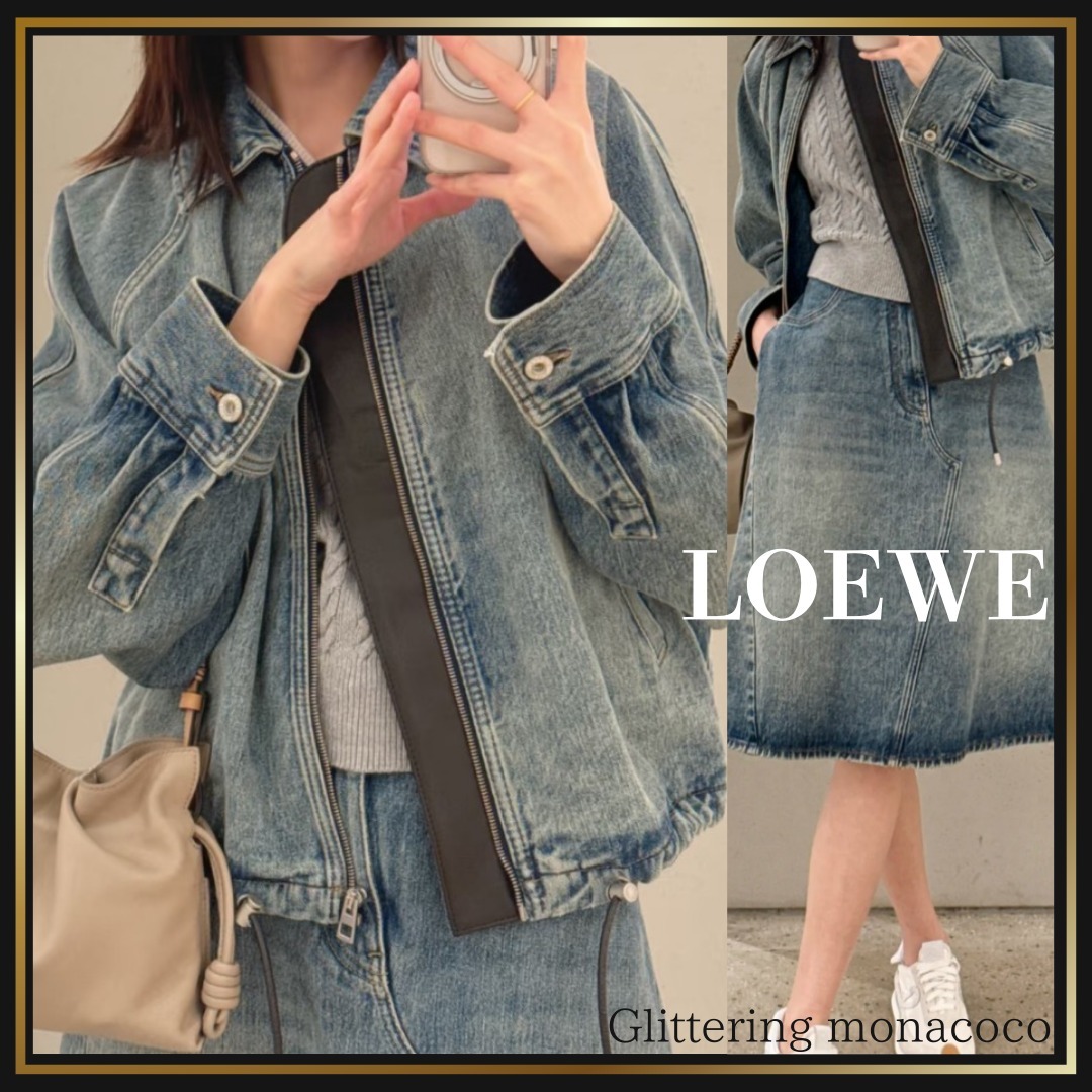 バルーンシルエットで魅せる*LOEWE*デニムバルーンジャケット