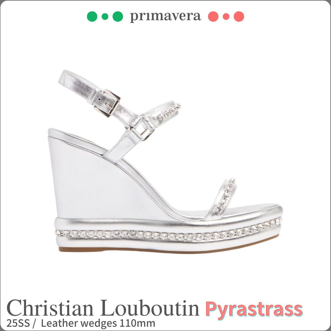 Christian Louboutin◆Pyrastrass◆レザー サンダル 110mm