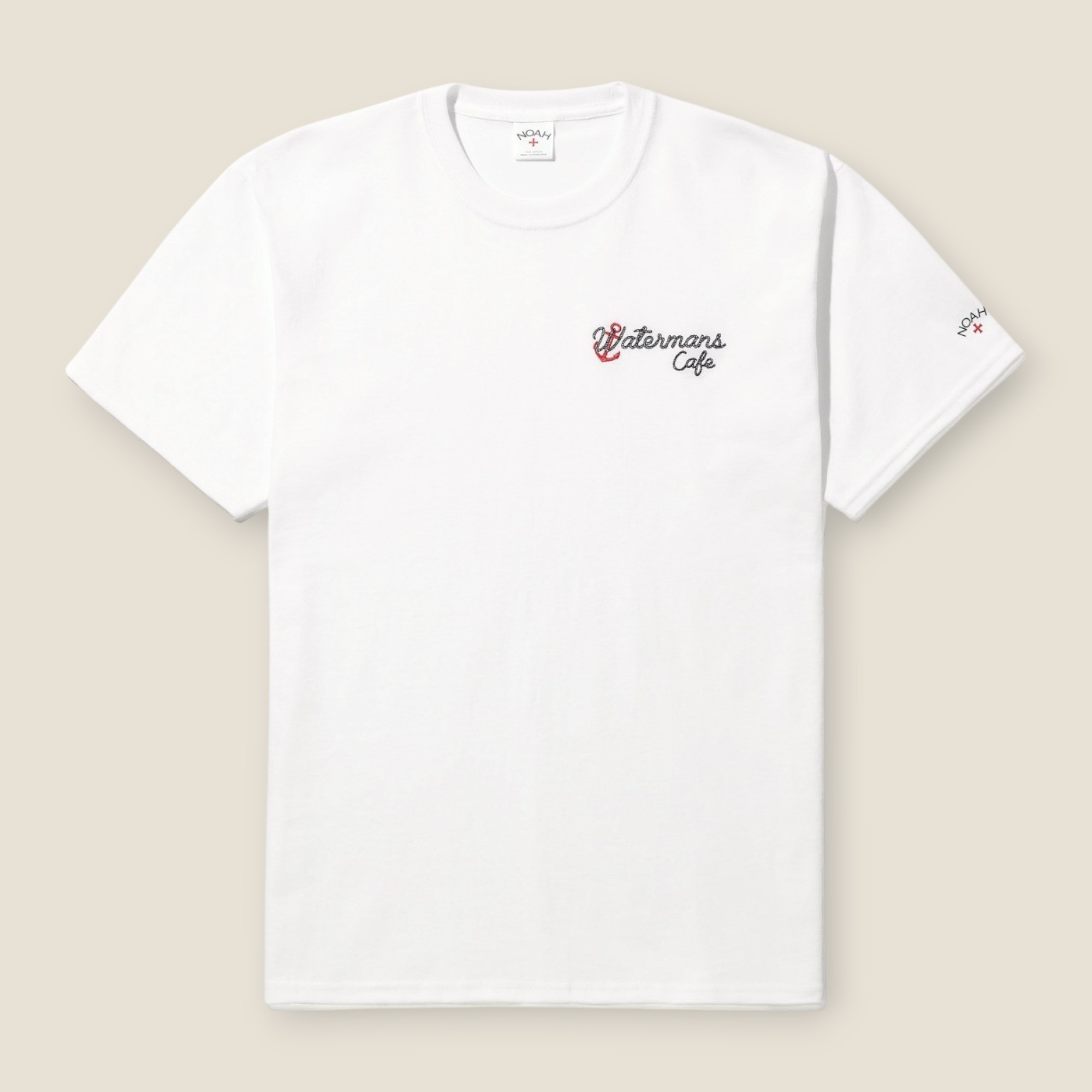 NOAH Watermans Cafe Tee White/韓国 ノア カフェ 限定 Tシャツ