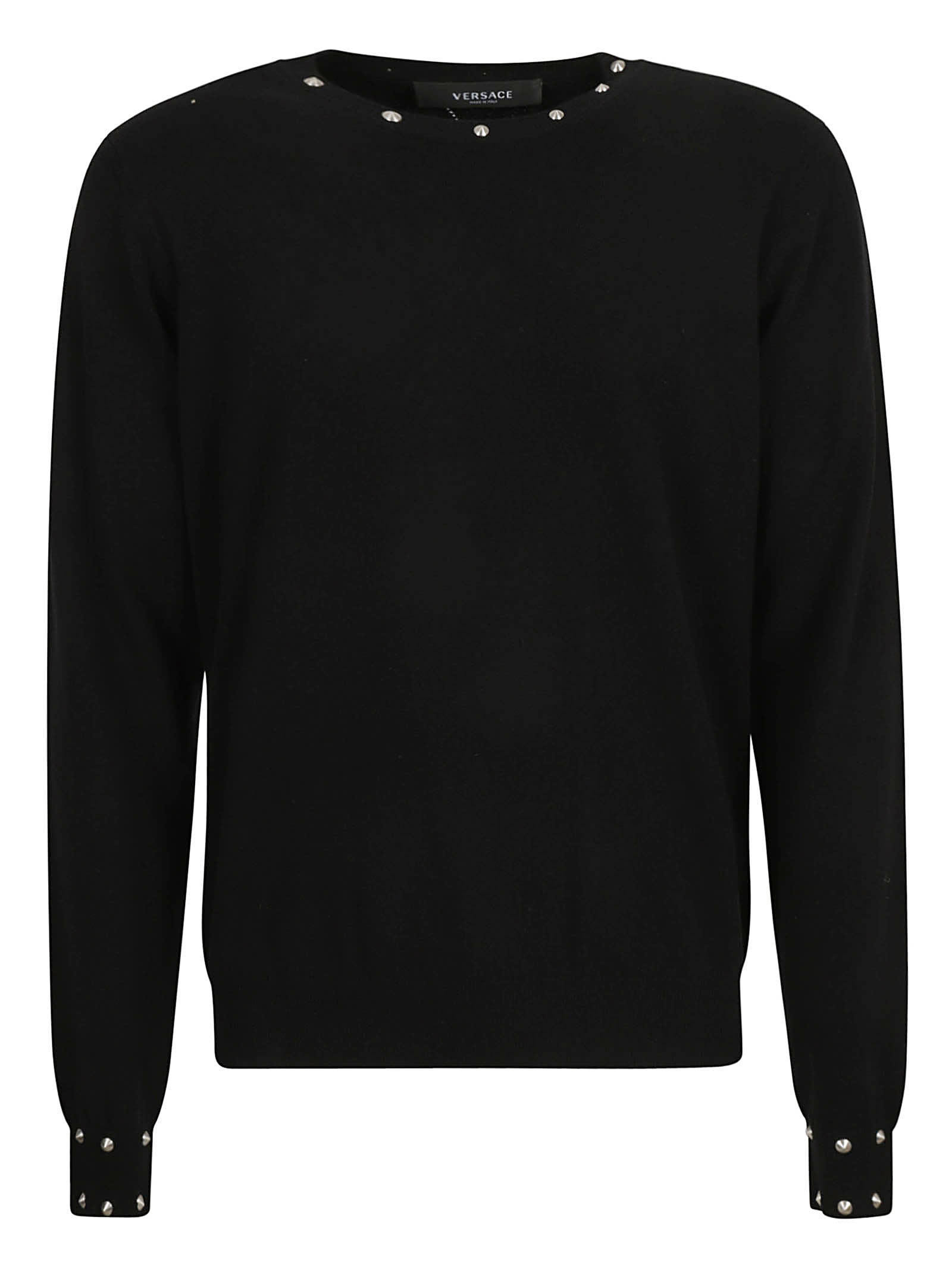 【送料&関税込】Versace Embellished Crewneck Sweater