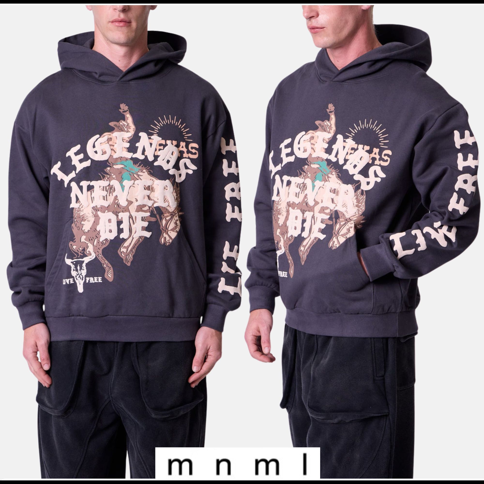 【関税&送料込】☆MNML☆ LEGENDS NEVER DIE フーディ パーカー