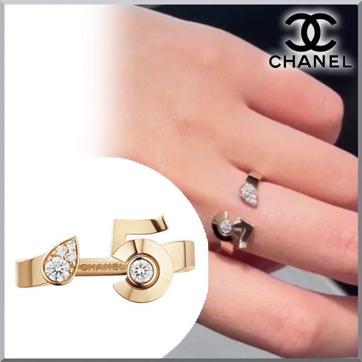 《美しい》CHANEL エクストレドゥ N°5 リング ベージュゴールド