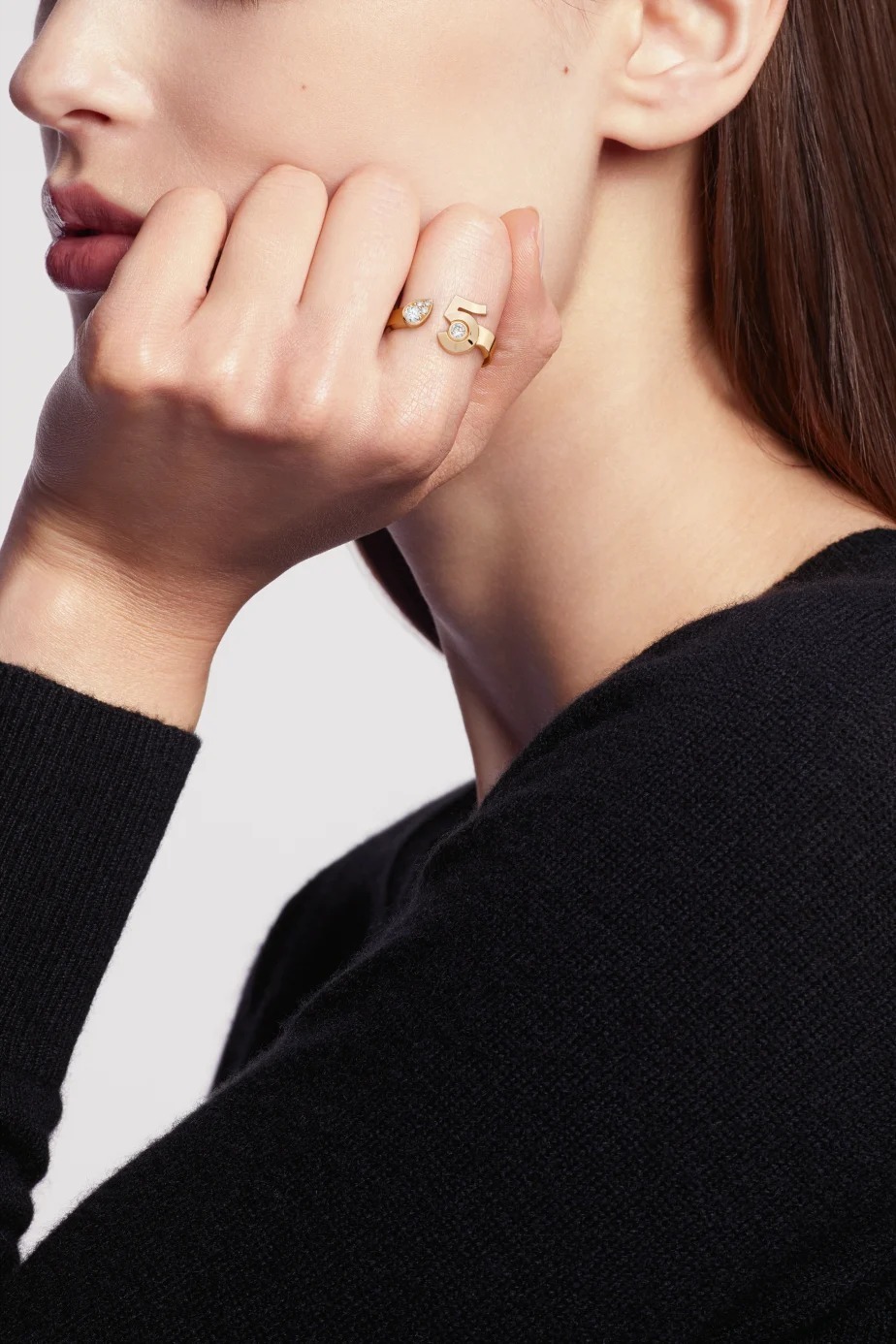 《美しい》CHANEL エクストレドゥ N°5 リング ベージュゴールド