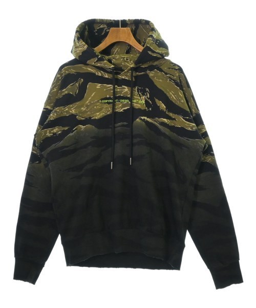 DIESEL ディーゼル パーカー 黒xカーキ等(迷彩) M 0124924S0004